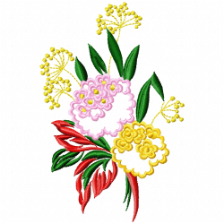 Flowers And Tree Embroidery Design 11 Flowers And Tree Embroidery Design 11
